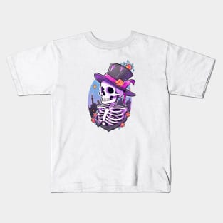 Halloween Skull Terror Kids T-Shirt